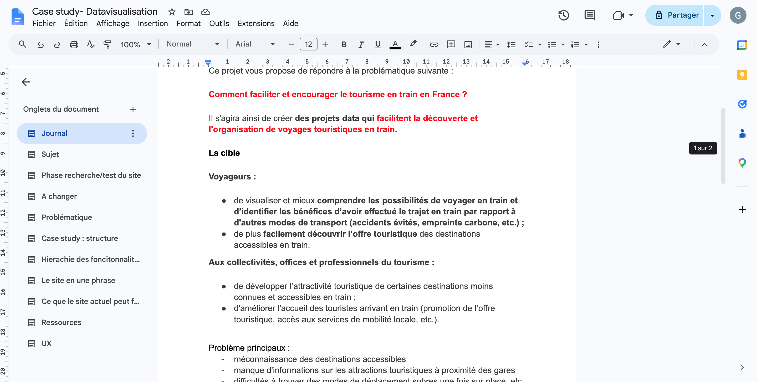 Recherche et Création des Personas